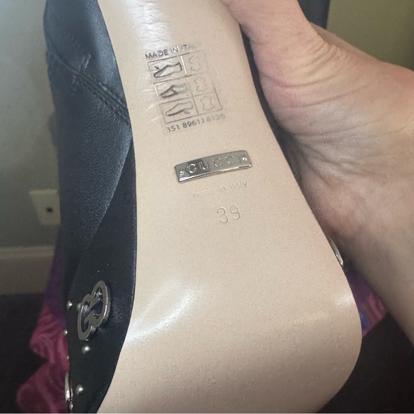 GUCCI ⭐️BNWT⭐️ “Charlotte" Studded Knee-High Platform Boots - Picture 12 of 15